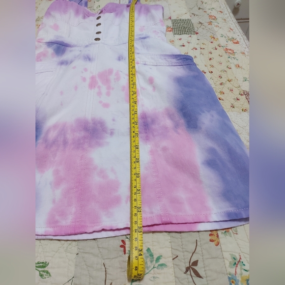 Upercycle tie dye denim dress - Picture 11 of 13